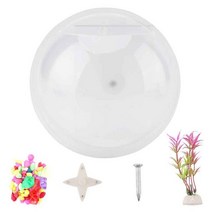 아크릴 어항 수조 뜨거운 판매 아크릴 물고기 그릇 벽 교수형 투명 수족관 탱크 세트 마운트 홈 장식, a