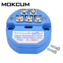 온도센서 RTD PT100 온도 트랜스미터 센서 모듈 열 저항 4-20mA -50-100 150 0-50 100 200 300 400 500 도, [05] 050 Celsuis