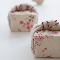 제이홈 꽃무늬 면보자기 SET, 핑크,와인, 1세트