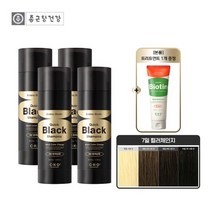 종근당건강 퀵블랙 염색샴푸 150g 4개 + 트리트먼트, 없음