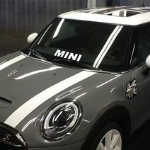 미니쿠퍼 자동차 MINI 포인트 차량용 스티커, MINI-M, 옐로우