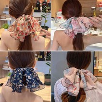 왕리본 스카프머리끈 곱창머리끈 스크런치 리본머리끈 똥머리밴드 명품 제니곱창 골프머리끈 곱창밴드