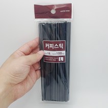 커피스틱 18cm 100개입 일회용, 1, 1, 본상품선택