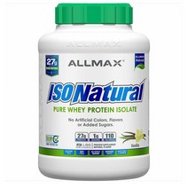 ALLMAX IsoNatural Whey Protein Isolate Vanilla 올맥스 아이소내추럴 웨이 프로틴 바닐라 2.27kg