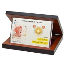 골드모아 [골드모아] 순금 첫돌 코인 SNS 스타 상패 3.75g 24K 백일 기념 선물