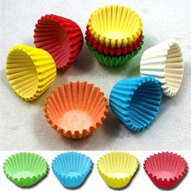 [정품]주름지색컵 컵 6색상 가벼운 쿠키나 초코릿 데코 용품, 상품선택, 상품선택