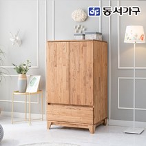 동서가구 네오 루시 참죽나무 주니어 낮은 원서랍 옷장 NEO1028, 네추럴