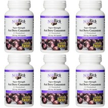 내추럴팩터스 아사이베리 캡슐 500mg 90정 x6, 6통