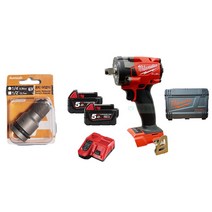 밀워키 충전임팩렌치 M18 FIW212 임팩트렌치 무선 핸드 젠3 18V 5.0Ah 임펙 밀위키, 배터리 1개세트, 1개