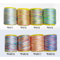 규방공예 동양자수용 아나이도 지누이도 견사 오색사 레인보우사, R9, 1개