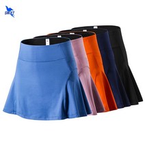 테니스 치마 스커트 코디 안티 글레어 스트레치 반바지 라이너 스포츠 빠른 건조 느슨한 여성 실행 여름 배드민턴 포켓