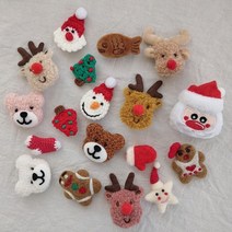 아이라잇댕 강아지 크리스마스뱃지 산타 루돌프 곰 장갑 트리 붕어빵 별 모양 브로치 와펜, 탄붕어빵