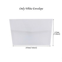 청첩장 바른손카드 신부와 신랑 반지 할로우 레이저 컷 결혼식 초대장 카드 발렌타인데이 호의 웨딩 장식, 16 Only White Envelope
