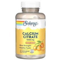 Solaray Citrato de calcio Naranja natural 250 mg 60정