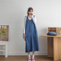 [나크21] (55~88) 데님 롱 원피스 NK21-O-3