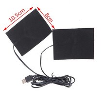 전기장판 전기매트 1pc 조정 가능한 usb 전기 난방 패드 diy 열 의류 야외 온수 열, 교류 쇼