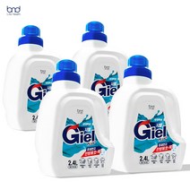 세제혁명 액체세제 실내건조 지엘플러스 2.4L x 4통, 단품