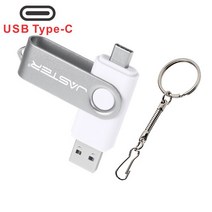 JASTER 고속 USB Flash Drive 2.0 4 기가바이트 8 16 32 64 128 TYPE-C 2 in 1 펜 비즈니스 affairs 방수 P, 01 WHITE_05 64GB