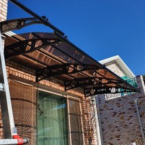 캐노픽스 1870x2300 아파트 오피스텔 상가 현관 출입구 주차장 렉산지붕 캐노피공사, 투명, 그레이, 은백색(기본색상)