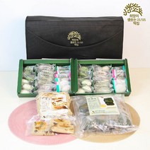 떡선물세트 굳지않는떡 3종 모시떡 송편 기피앙금 흑임자깨앙금 고구마앙금 꿀떡, 세트3_모시탐탐2+찐기피18+깨18