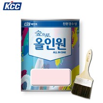 KCC 올인원 수성 다용도 친환경페인트 철재 목재 벽지 유광 3.78L, PV02