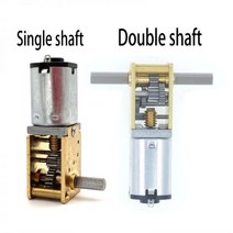 미니 브러시리스모터 소형 모터 RC카 드론 마이크로 N20 기어 DC 3V 6V 12V 4-381RPM 높은 토크 금속 전기 감속 저속 박스, 3V 95 RPM, Double Shaft