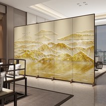 한식당 고급 래핑 파티션 칸막이 가벽 가림막 병풍, 팬의 크기, 패턴 및 수는 사용자 정의할 수