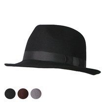 바이크리스트 H141 수제 울 페도라 빅사이즈 국산 펠트 소프트 햇 중절모 신사 모자 남자 여자