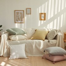 [천삼백케이] [베베데코] 올데이 보송보송한 쿠션 겸 방석 7colors (커버만)