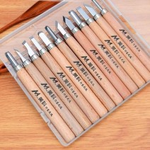 조각도 목공 구 카빙 전문가용 나무 조각 칼 1 세트 기본 세부 도구 내구성 목판화, 12pcs