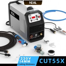 프라즈마 절단기 산소절단기 플라즈마절단기 NEAL HF IGBT 플라즈마 단상 절단 스테인레스 스틸 알루미늄 55Amp 14mm Cut55X 220V, 1.EU 플러그