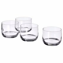 이케아 스토르신트 위스키잔 300ml 4개 높이7cm 크리스탈린