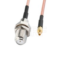 케이블 F 암-SMA SMB MCX MMCX 수 어댑터 피그 테일 RG316 확장 동축 점퍼, 04 F F to MMCX M_02 15CM