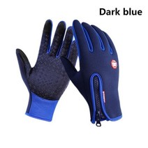 스키장갑 Outdoor Cycling Waterproof Fishing Man Gloves Sport Touchscreen Women Ski Army Windproof Non-Sl, [01] S, [04] Darkblue