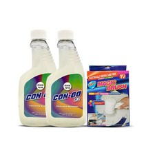 친환경 시멘트 콘크리트 제거제 콘고 (600ml 2개/4개) 백화제거 타일백화 세척제, 콘고600ml*2개 + 전동브러쉬