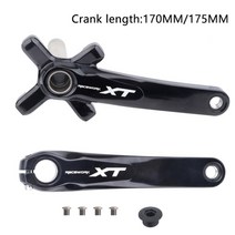 자전거 부품 용품 전기자전거racework xt Bicycle 크랭크셋 mtb 크랭크 cranckset chainring 커넥팅 로드 중공 통합 파이어 크랭크 암 for, 170mm, 크랭크만