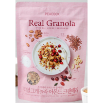 피코크 리얼 그래놀라 아몬드 크랜베리 380g (사탕증정), 1