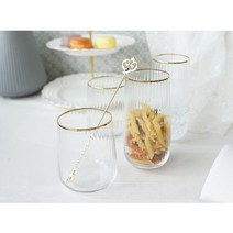 골드링클 유리컵, 높은컵, 1개