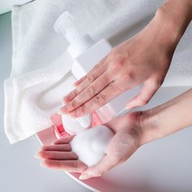 시나몬샵 욕실 거품 디스펜서 ( 물비누 버블 용기 공병 ) 450ML, 투명450ML