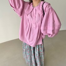 여성 벤티 마카롱 블라우스 셔츠