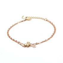 18K 행운의 하트 두줄 팔찌(NPB14664)