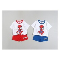 아이천사맘 유아동주니어반팔상하 아동썸머스파이더상하복 (2색상 S~4XL)