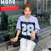 남녀공용)럭비매쉬오버핏반팔티셔츠