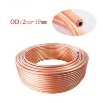동파이프 동부속 1m/3m OD 2mm12.7mm 구리 코일/공조 냉동 튜브/T2 소프트 코일 튜브, OD 8mm x T 0.8mm, 1 Meter, 1개