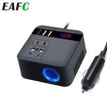 자동차 인버터 150W 피크 DC12V/24V 110V/220V LED 디스플레이 소켓 전원 인버터 QC 3.0 USB 충전기 빠른, WHITE_1