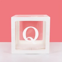 촬영박스10 개/몫 A-Z 웨딩 생일 파티 장식 베이비 샤워 풍선 아이 상자, 21 1pcs Q Box