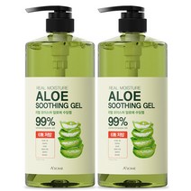 에이썸 99% 알로에베라 알로에 수딩젤 대용량 수분크림 1000ml, 리얼 모이스처 알로에 수딩젤 1000mlX2개