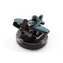 태양열 회전 클래식비행기 차량방향제 인테리어 재규어 아우디 테슬라 자동차방향제, 그린, 클린코튼 10ml