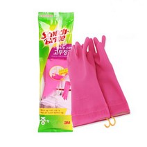 3M 황토·숯 고리형 고무장갑(M/중), 1, 중(M)