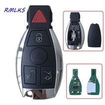 메르세데스 벤츠 2000 NEC BGA 타입 스마트 원격 키 315MHz 433MHz 자동차 자동 장착 MB Emeregny 키 블레이드 포함, 4BTN_315MHz, 4BTN+315MHz